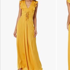 Bcbg Formal silky lace up dress